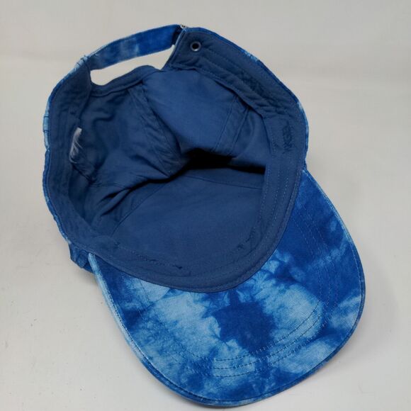 Stitch Men's Slideback Hat Blue Tie Dye Embroidered Logo Vent Holes - Picture 6 of 6